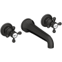 Newport Brass Astor 1.2 GPM Wall Mounted Widespread Bathroom Faucet with Cross Handles Flat Black