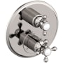 Newport Brass Astor Thermostatic Valve Trim Only with 2 Cross Handles - Less Rough In Polished Nickel