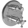 Newport Brass Astor Thermostatic Valve Trim Only with 2 Cross Handles - Less Rough In Polished Chrome