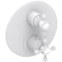 Newport Brass Astor Thermostatic Valve Trim Only with 2 Cross Handles - Less Rough In Matte White
