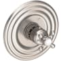 Newport Brass Astor Thermostatic Valve Trim Only with 1 Cross Handles - Less Rough In Satin Nickel