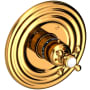 Newport Brass Astor Thermostatic Valve Trim Only with 1 Cross Handles - Less Rough In Polished Gold (PVD)