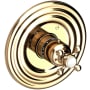 Newport Brass Astor Thermostatic Valve Trim Only with 1 Cross Handles - Less Rough In French Gold (PVD)