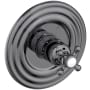 Newport Brass Astor Thermostatic Valve Trim Only with 1 Cross Handles - Less Rough In Midnight Chrome