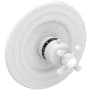 Newport Brass Astor Thermostatic Valve Trim Only with 1 Cross Handles - Less Rough In Matte White