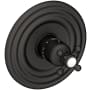 Newport Brass Astor Thermostatic Valve Trim Only with 1 Cross Handles - Less Rough In Flat Black