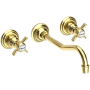 Newport Brass Fairfield 1.2 GPM Wall Mounted Widespread Bathroom Faucet Forever Brass (PVD)
