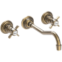 Newport Brass Fairfield 1.2 GPM Wall Mounted Widespread Bathroom Faucet Antique Brass