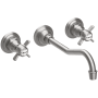 Newport Brass Fairfield 1.2 GPM Wall Mounted Widespread Bathroom Faucet Stainless Steel (PVD)