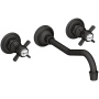 Newport Brass Fairfield 1.2 GPM Wall Mounted Widespread Bathroom Faucet Flat Black