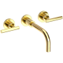 Newport Brass East Linear 1.2 GPM Wall Mounted Widespread Bathroom Faucet Forever Brass (PVD)