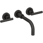 Newport Brass East Linear 1.2 GPM Wall Mounted Widespread Bathroom Faucet Flat Black
