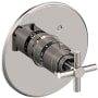 Newport Brass East Linear Thermostatic Valve Trim Only with 1 Cross Handles - Less Rough In Polished Nickel