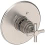 Newport Brass East Linear Thermostatic Valve Trim Only with 1 Cross Handles - Less Rough In Satin Nickel