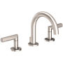 Newport Brass Pavani 1.2 GPM Widespread Bathroom Faucet with Pop-Up Drain Assembly Satin Nickel - PVD