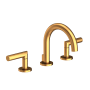 Newport Brass Pavani 1.2 GPM Widespread Bathroom Faucet with Pop-Up Drain Assembly Satin Gold (PVD)