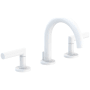 Newport Brass Pavani 1.2 GPM Widespread Bathroom Faucet with Pop-Up Drain Assembly Matte White