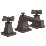 Newport Brass Malvina 1.2 GPM Widespread Bathroom Faucet with Pop-Up Drain Assembly with Cross Handles Oil Rubbed Bronze