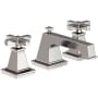 Newport Brass Malvina 1.2 GPM Widespread Bathroom Faucet with Pop-Up Drain Assembly with Cross Handles Polished Nickel