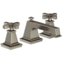 Newport Brass Malvina 1.2 GPM Widespread Bathroom Faucet with Pop-Up Drain Assembly with Cross Handles Antique Nickel