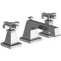 Newport Brass Malvina 1.2 GPM Widespread Bathroom Faucet with Pop-Up Drain Assembly with Cross Handles Polished Chrome