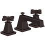 Newport Brass Malvina 1.2 GPM Widespread Bathroom Faucet with Pop-Up Drain Assembly with Cross Handles Venetian Bronze