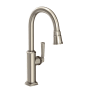 Newport Brass Zemora 1.8 GPM Single Hole Pull Down Kitchen Faucet Antique Nickel
