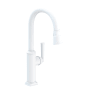 Newport Brass Zemora 1.8 GPM Single Hole Pull Down Kitchen Faucet Matte White