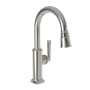 Newport Brass Zemora 1.8 GPM Single Hole Pull Down Bar / Prep Faucet Polished Nickel (PVD)