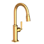 Newport Brass Adams 1.8 GPM Single Hole Pull Down Kitchen Faucet Polished Gold (PVD)