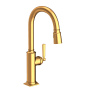 Newport Brass Adams 1.8 GPM Single Hole Pull Down Kitchen Faucet Satin Gold (PVD)
