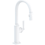 Newport Brass Adams 1.8 GPM Single Hole Pull Down Kitchen Faucet Matte White