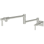 Newport Brass Adams 4.5 GPM Wall Mounted Single Hole Pot Filler Polished Nickel