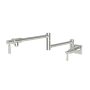 Newport Brass Adams 4.5 GPM Wall Mounted Single Hole Pot Filler Polished Nickel (PVD)