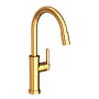 Newport Brass Seager 1.8 GPM Single Hole Pull Down Kitchen Faucet Polished Gold (PVD)
