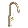 Newport Brass Seager 1.8 GPM Single Hole Pull Down Kitchen Faucet French Gold (PVD)