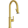 Newport Brass Seager 1.8 GPM Single Hole Pull Down Kitchen Faucet with Single Lever Handle Satin Brass (PVD)