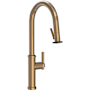 Newport Brass Seager 1.8 GPM Single Hole Pull Down Kitchen Faucet with Single Lever Handle Antique Brass