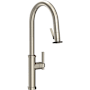 Newport Brass Seager 1.8 GPM Single Hole Pull Down Kitchen Faucet with Single Lever Handle Antique Nickel