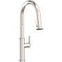 Newport Brass Seager 1.8 GPM Single Hole Pull Down Kitchen Faucet with Single Lever Handle Polished Nickel (PVD)