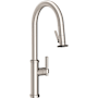 Newport Brass Seager 1.8 GPM Single Hole Pull Down Kitchen Faucet with Single Lever Handle Satin Nickel