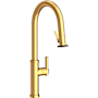 Newport Brass Seager 1.8 GPM Single Hole Pull Down Kitchen Faucet with Single Lever Handle Satin Gold (PVD)