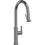 Newport Brass Seager 1.8 GPM Single Hole Pull Down Kitchen Faucet with Single Lever Handle Midnight Chrome