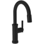 Newport Brass Seager 1.8 GPM Single Hole Pull Down Bar / Prep Faucet Flat Black