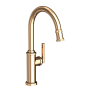 Newport Brass Heaney 1.8 GPM Single Hole Pull Down Kitchen Faucet French Gold (PVD)