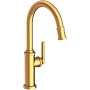 Newport Brass Heaney 1.8 GPM Single Hole Pull Down Kitchen Faucet Satin Gold - PVD