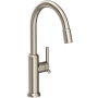 Newport Brass Jeter 1.8 GPM Single Hole Pull Down Kitchen Faucet Antique Nickel