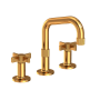 Newport Brass Pardees 1.2 GPM Widespread Bathroom Faucet with Pop-Up Drain Assembly Aged Brass