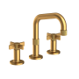 Newport Brass Pardees 1.2 GPM Widespread Bathroom Faucet with Pop-Up Drain Assembly Satin Bronze (PVD)