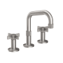 Newport Brass Pardees 1.2 GPM Widespread Bathroom Faucet with Pop-Up Drain Assembly Stainless Steel (PVD)